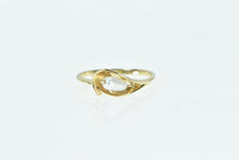 Load image into Gallery viewer, 14K Vintage Pearl Calla Lily Flower Statement Ring Yellow Gold