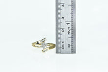 Load image into Gallery viewer, 10K Vintage Diamond Round Flower Cluster Bypass Ring Yellow Gold