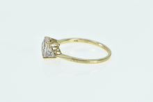 Load image into Gallery viewer, 10K Oval Faceted Quartz Cluster Accent Statement Ring Yellow Gold