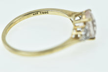 Load image into Gallery viewer, 10K Oval Faceted Quartz Cluster Accent Statement Ring Yellow Gold