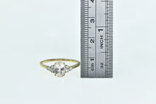 Load image into Gallery viewer, 10K Oval Faceted Quartz Cluster Accent Statement Ring Yellow Gold