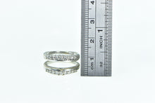 Load image into Gallery viewer, 14K 0.42 Ctw Diamond Wrap Guard Two Band Wedding Ring White Gold