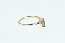 Load image into Gallery viewer, 14K Marquise Emerald Diamond Accent Wedding Band Ring Yellow Gold