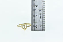 Load image into Gallery viewer, 14K Diamond Heart Love Symbol Vintage Romantic Ring Yellow Gold