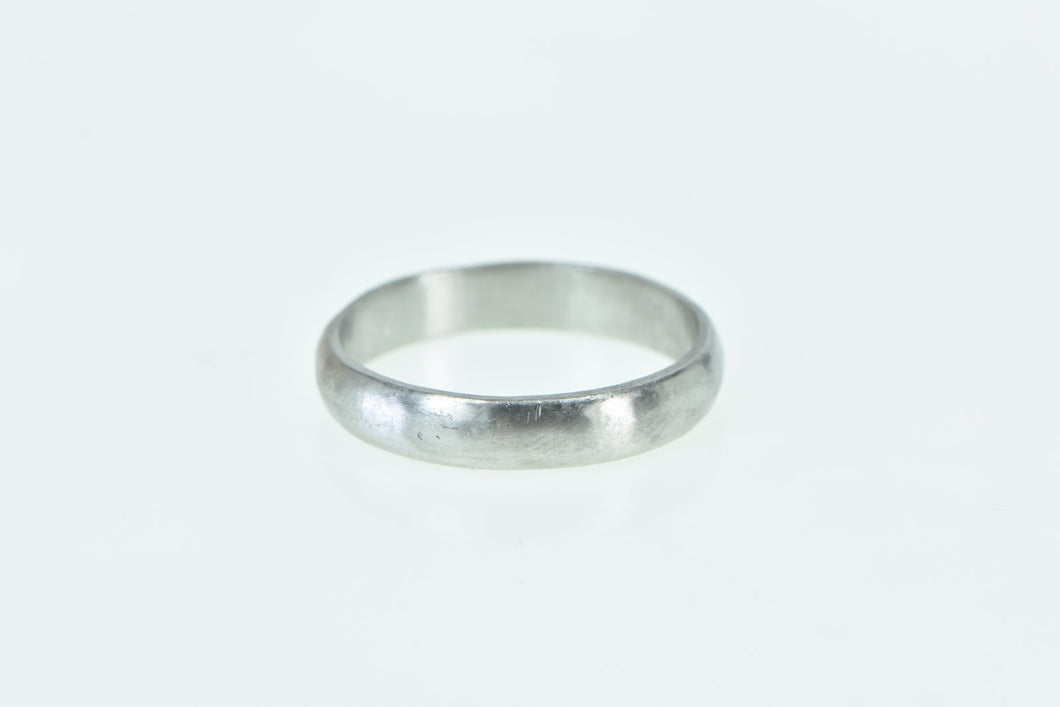 Platinum 4.5mm Classic Brushed Finish Wedding Band Ring