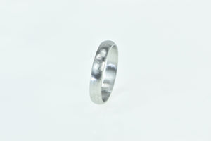 Platinum 4.5mm Classic Brushed Finish Wedding Band Ring