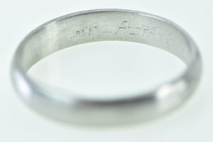Platinum 4.5mm Classic Brushed Finish Wedding Band Ring