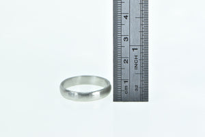 Platinum 4.5mm Classic Brushed Finish Wedding Band Ring
