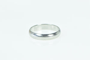 Platinum 5.0mm Classic Rounded Simple Wedding Band Ring