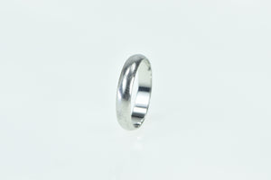 Platinum 5.0mm Classic Rounded Simple Wedding Band Ring