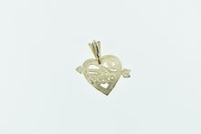 Load image into Gallery viewer, 14K I Love You Heart Love Symbol Valentine Pendant Yellow Gold