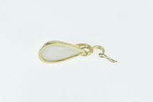 Load image into Gallery viewer, 14K Pearl Diamond Swirl Wavy Vintage Statement Pendant Yellow Gold