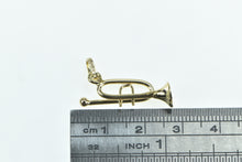 Load image into Gallery viewer, 14K 3D Trumpet Musical Instrument Music Charm/Pendant Yellow Gold