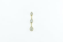 Load image into Gallery viewer, 14K 0.60 Ctw Pear Diamond Tiered Vintage Drop Pendant Yellow Gold