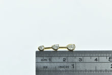 Load image into Gallery viewer, 14K 0.60 Ctw Pear Diamond Tiered Vintage Drop Pendant Yellow Gold