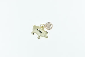 14K Piggy Bank Penny Savings Money Charm/Pendant Yellow Gold