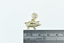 Load image into Gallery viewer, 14K Piggy Bank Penny Savings Money Charm/Pendant Yellow Gold