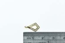 Load image into Gallery viewer, 14K Vintage Diamond Squared Twist Fashion Pendant Yellow Gold