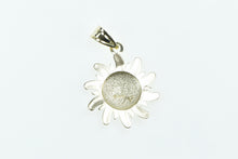 Load image into Gallery viewer, 14K Sun Face Vintage Space Motif Star Charm/Pendant Yellow Gold