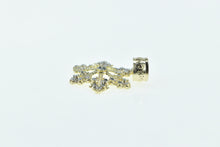 Load image into Gallery viewer, 14K Two Tone Snow Flake Winter Motif Charm/Pendant Yellow Gold