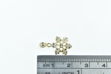 Load image into Gallery viewer, 14K Two Tone Snow Flake Winter Motif Charm/Pendant Yellow Gold