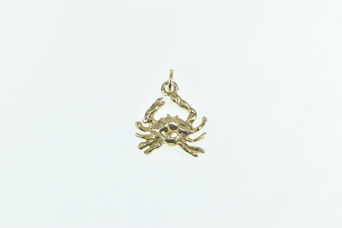 14K Crab Cancer Astrology Zodiac Sign Symbol Charm/Pendant Yellow Gold