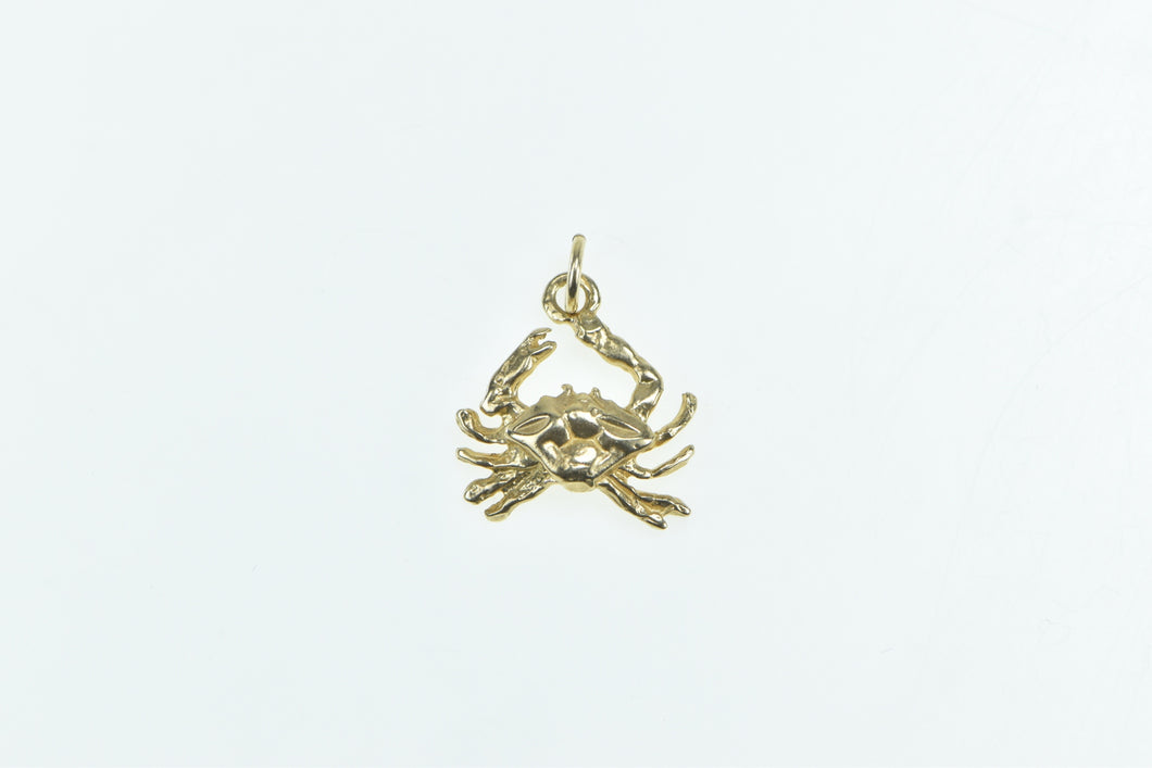 14K Crab Cancer Astrology Zodiac Sign Symbol Charm/Pendant Yellow Gold