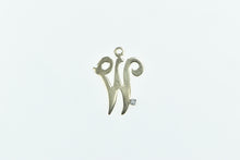 Load image into Gallery viewer, 14K W Cursive Monogram Letter Initial Diamond Charm/Pendant Yellow Gold