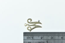 Load image into Gallery viewer, 14K W Cursive Monogram Letter Initial Diamond Charm/Pendant Yellow Gold