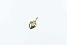 Load image into Gallery viewer, 14K Puffy Heart Forget Me Not Love Symbol Charm/Pendant Yellow Gold