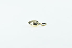 14K Puffy Heart Forget Me Not Love Symbol Charm/Pendant Yellow Gold