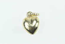 Load image into Gallery viewer, 14K Puffy Heart Forget Me Not Love Symbol Charm/Pendant Yellow Gold