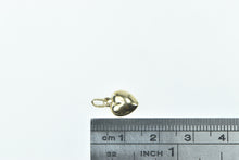 Load image into Gallery viewer, 14K Puffy Heart Forget Me Not Love Symbol Charm/Pendant Yellow Gold