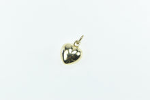 Load image into Gallery viewer, 14K Heart Puffy Forget Me Not Love Symbol Charm/Pendant Yellow Gold