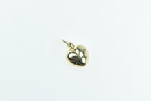 Load image into Gallery viewer, 14K Heart Puffy Forget Me Not Love Symbol Charm/Pendant Yellow Gold