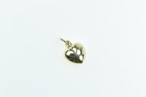 14K Heart Puffy Forget Me Not Love Symbol Charm/Pendant Yellow Gold