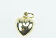 Load image into Gallery viewer, 14K Heart Puffy Forget Me Not Love Symbol Charm/Pendant Yellow Gold