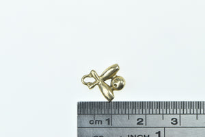 14K Bowling Pin Ball Bowl Vintage 3D Charm/Pendant Yellow Gold