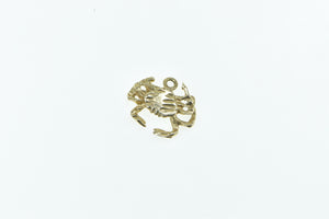 14K Cancer Zodiac Sign Crab Symbol Vintage Charm/Pendant Yellow Gold