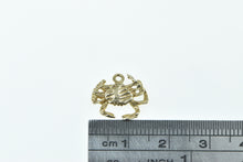 Load image into Gallery viewer, 14K Cancer Zodiac Sign Crab Symbol Vintage Charm/Pendant Yellow Gold