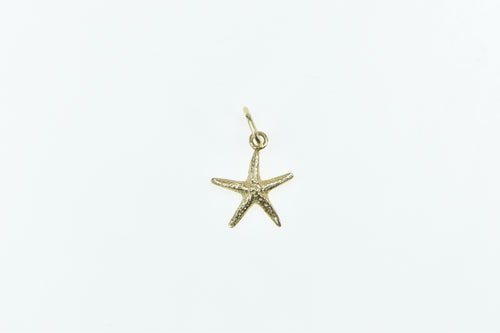 14K Sea Star Fish Ocean Animal Marine Life Charm/Pendant Yellow Gold