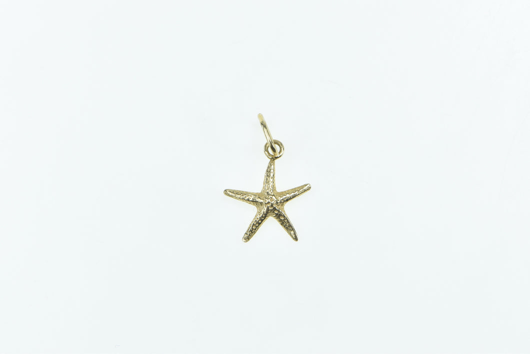 14K Sea Star Fish Ocean Animal Marine Life Charm/Pendant Yellow Gold