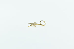 14K Sea Star Fish Ocean Animal Marine Life Charm/Pendant Yellow Gold