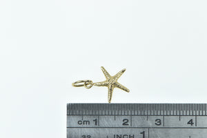 14K Sea Star Fish Ocean Animal Marine Life Charm/Pendant Yellow Gold