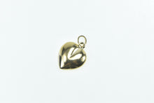 Load image into Gallery viewer, 14K Heart Puffy Love Symbol Forget Me Not Charm/Pendant Yellow Gold