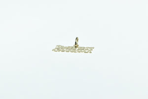 14K Sweetest Grandma Grandmother Mothers Day Charm/Pendant Yellow Gold