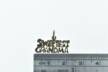 Load image into Gallery viewer, 14K Sweetest Grandma Grandmother Mothers Day Charm/Pendant Yellow Gold