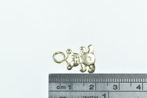 14K Teddy Bear Stuffed Animal Childs Baby Charm/Pendant Yellow Gold