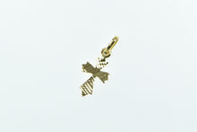 Load image into Gallery viewer, 14K Cross Christian Faith Symbol Textured Charm/Pendant Yellow Gold