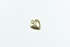 14K Puffy Heart Love Symbol Vintage Romantic Charm/Pendant Yellow Gold